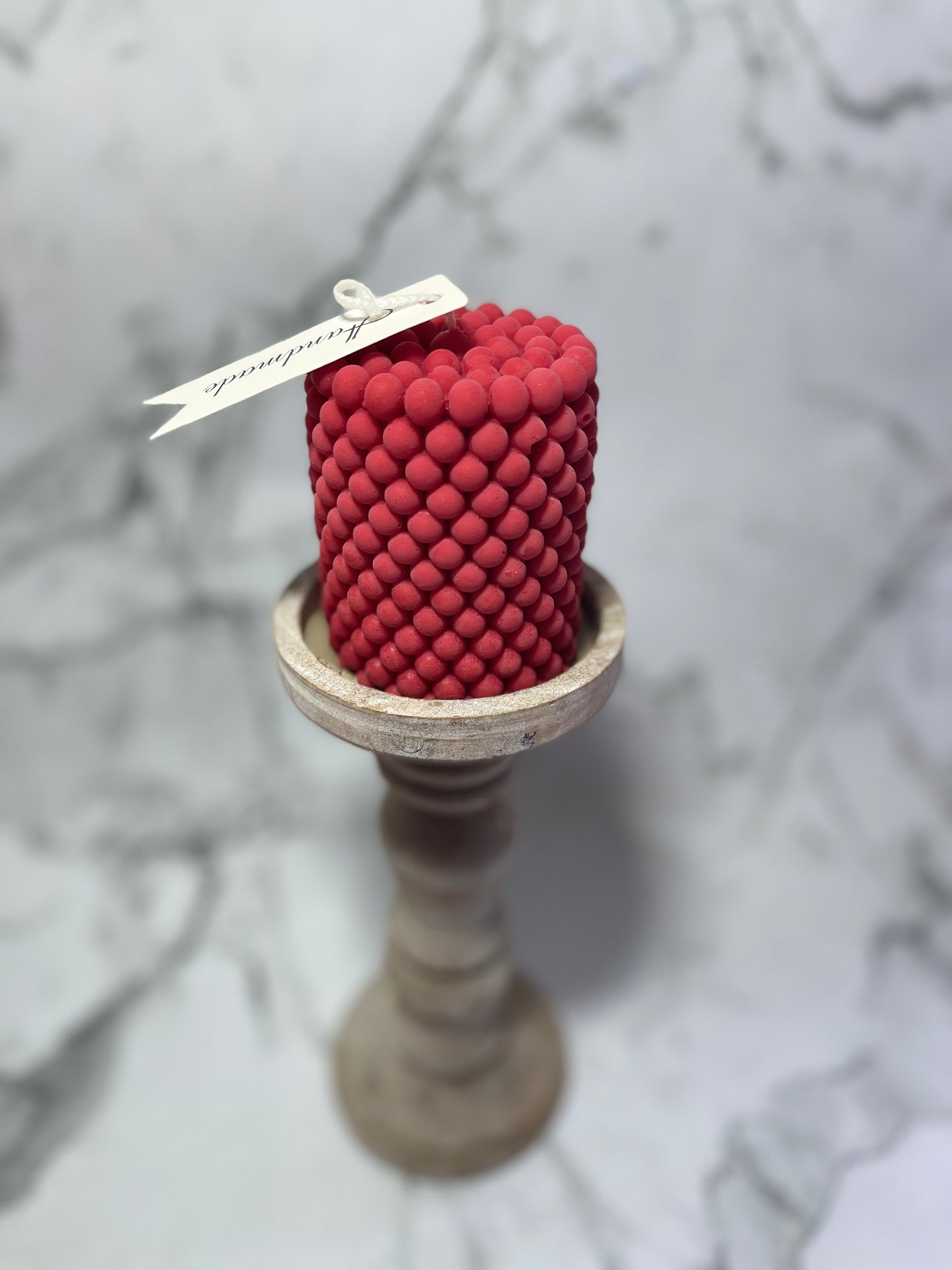 Misty Berries lightly scented pillar candle