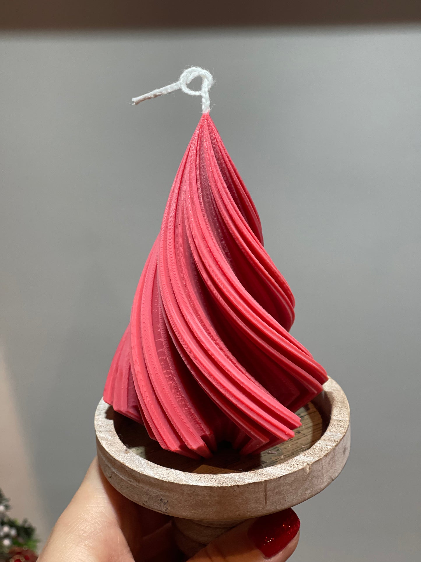 Raspberry Vanilla lightly scented pillar candle