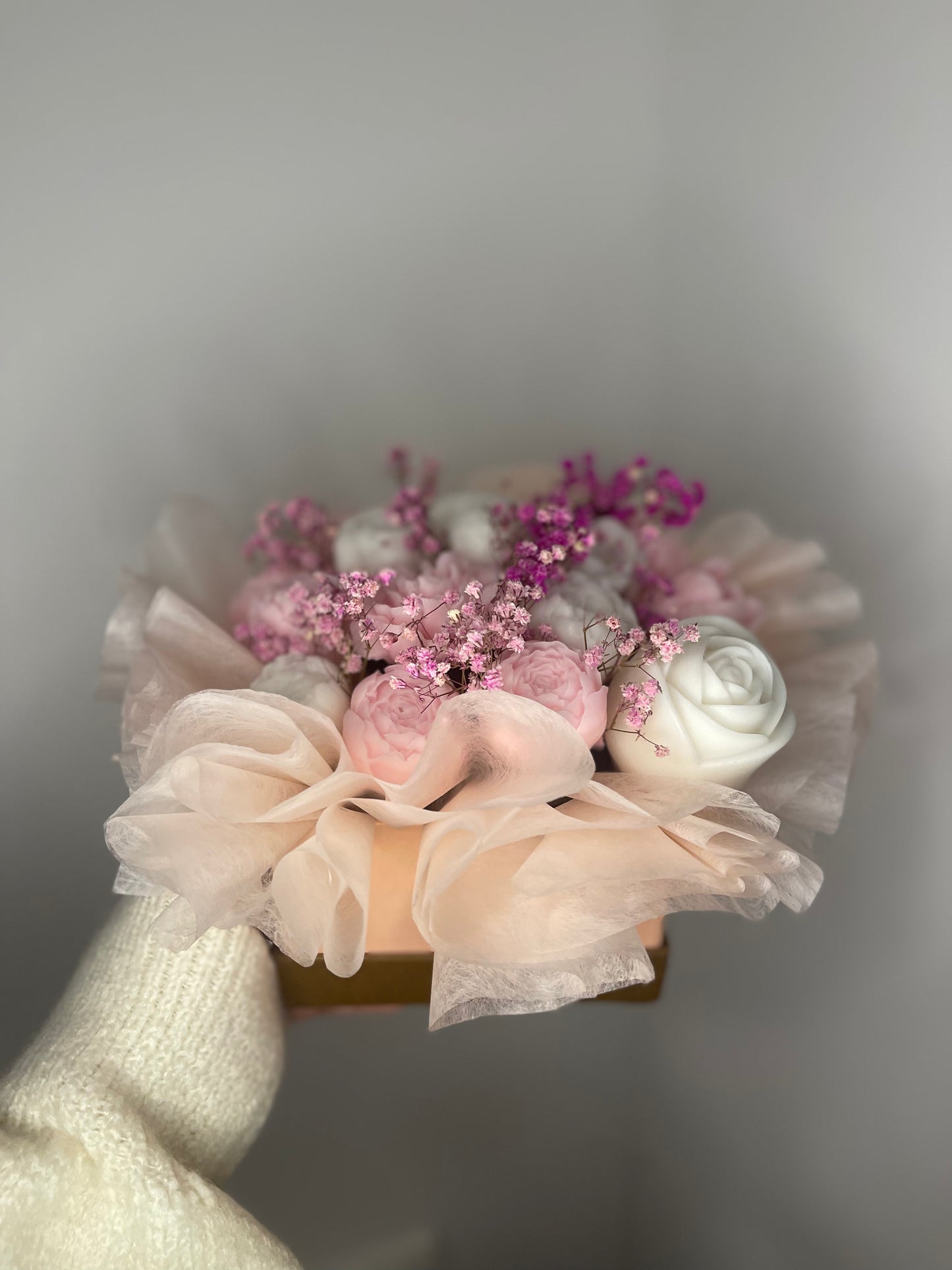 ROSE & LOTUS SCENTED SOAP FLOWER BUCKET