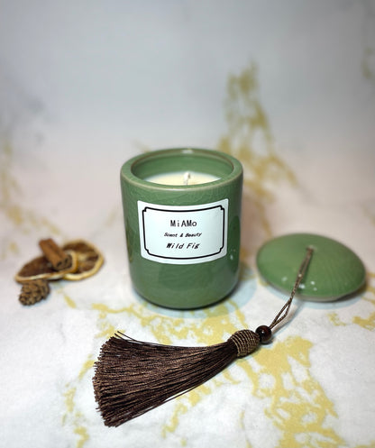 Wild Fig Luxury ceramic jar candle